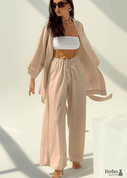 Ropa de dormir bohemia, conjunto de pijama, pijama Lillian